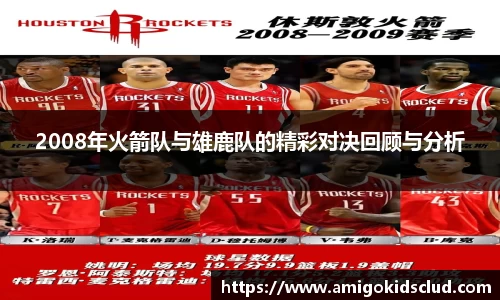 2008年火箭队与雄鹿队的精彩对决回顾与分析